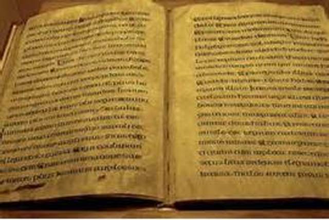 40 A.D.- Gospels begin to be written