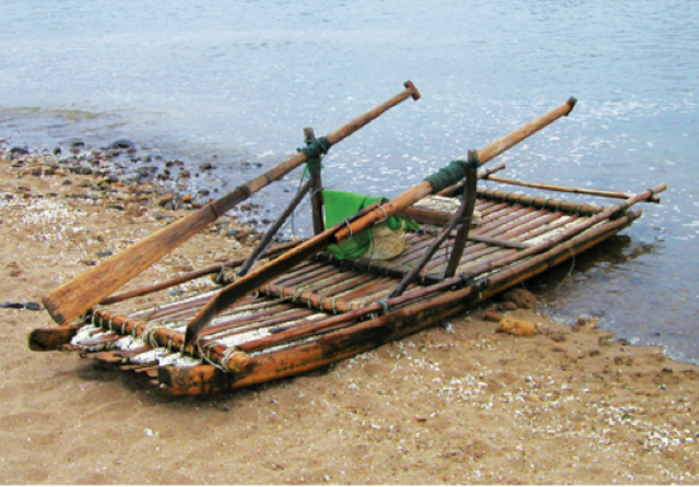 Prendick builds raft