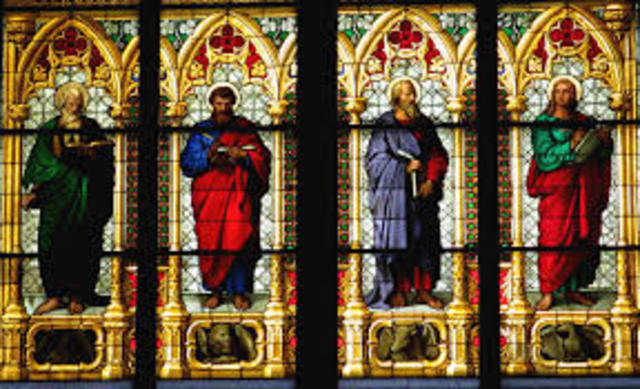 Gospels begin to be written