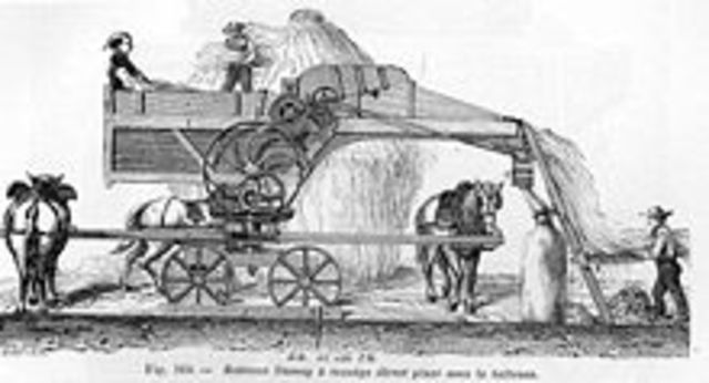 PRACTICAL THRESHING MACHINE PATENTED