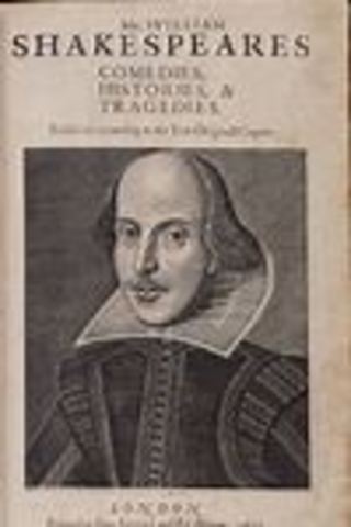 Publication of Shakespeare's First Folio