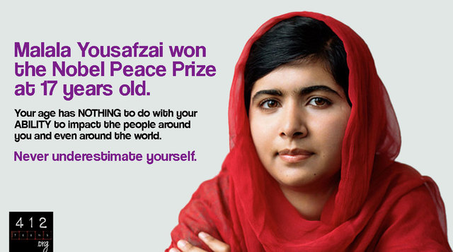 Recieving Her First Peace Prize