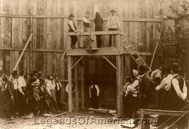 H.H. Holmes was executed by being hung at Moyamensing prison in Philadelphia