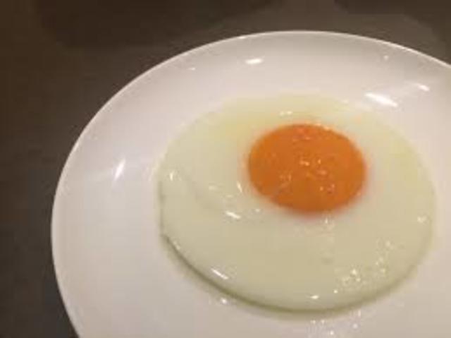 The first fried egg I cooked