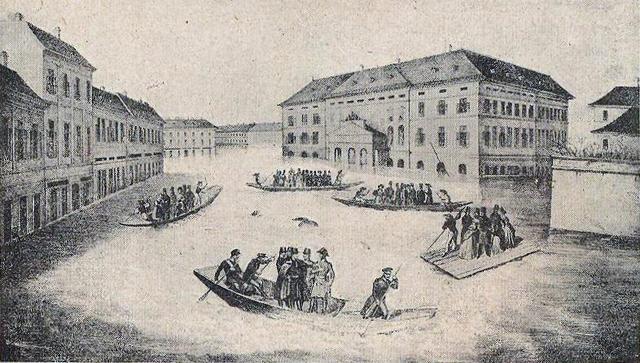 A Duna elöntötte Pestet