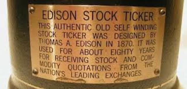 Edison patented his first invention