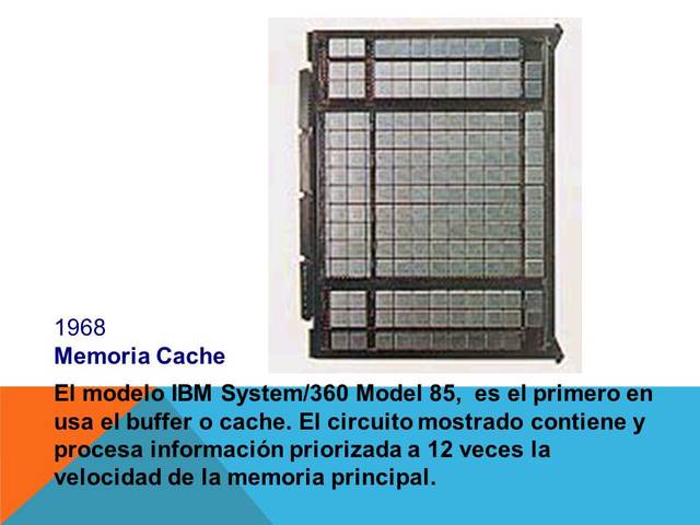 SE CREA EL PRIMER DISCO CACHE