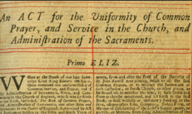 Act of Supremacy and Uniform