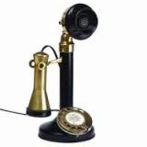 A telephone in the 1900's