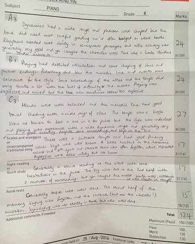 Finish Grade 8 Piano exam