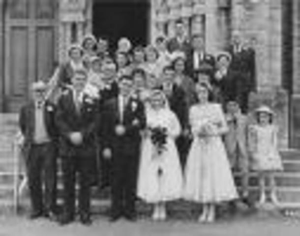 Mis abuelos de Kauth se casaron.