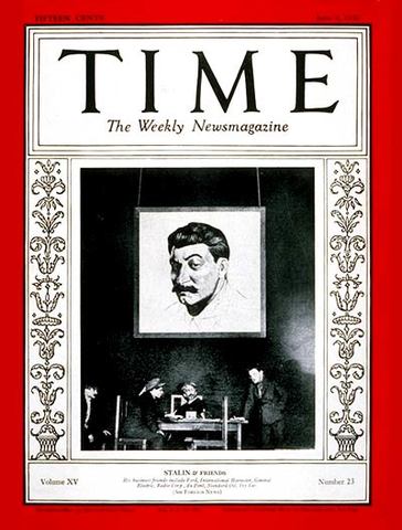 Stalin Named Time Magazine
