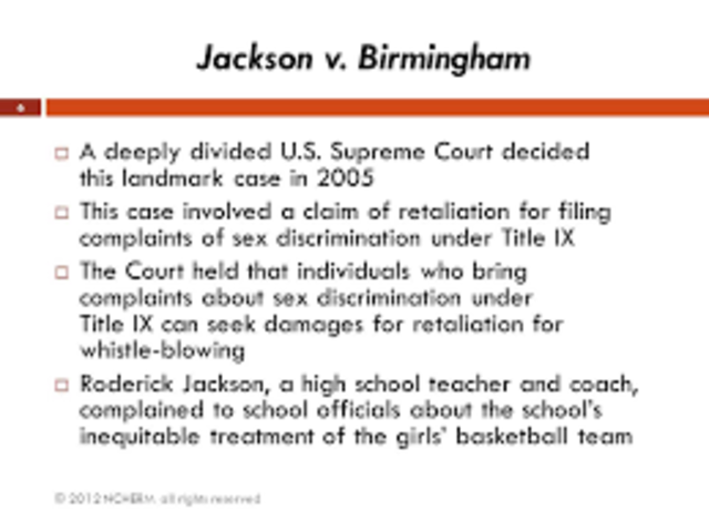 Jackson v. Birmingham Board of Education