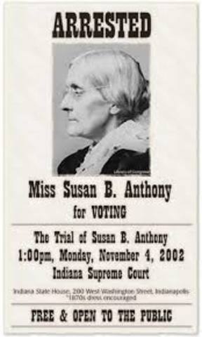 Arrest Of Susan B. Anthony