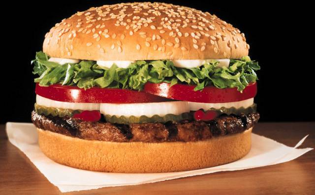 Aparece el producto rey, el ''Whopper''