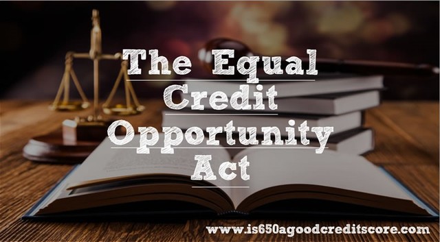 The Equal Credit Opportunity Act