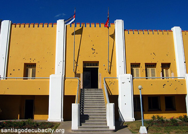 Castro and other rebels attack the Moncada Barracks