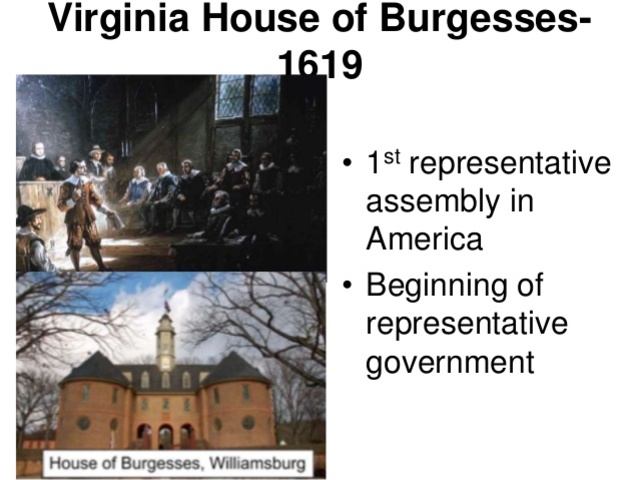 House of Burgesses and Jamestown