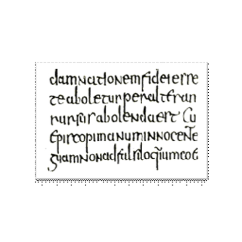 La escritura semiuncial