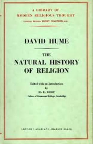David Hume publishes Natural History of Religion
