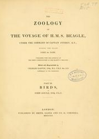 Darwin Publishes Zoology of the Voyage of the Beagle