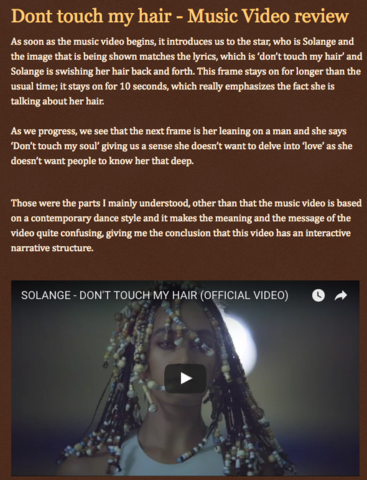 Dont touch my hair - solange