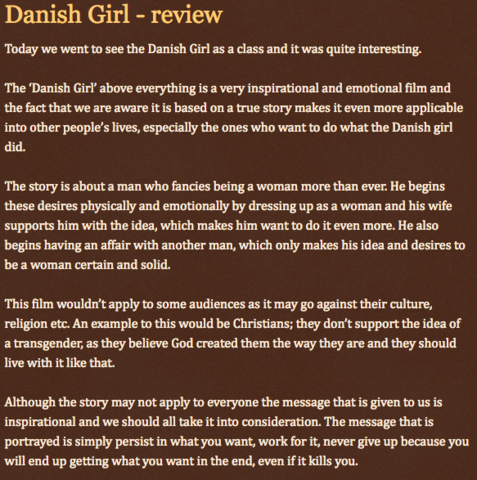 Danish girl review