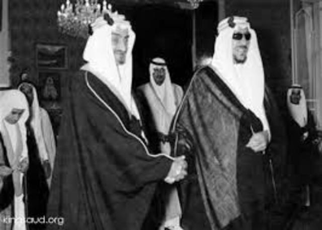 The struggle ensued between King Saud and Crown Prince Faisal.