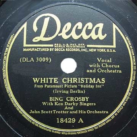 "White Christmas" by Bing Crosby