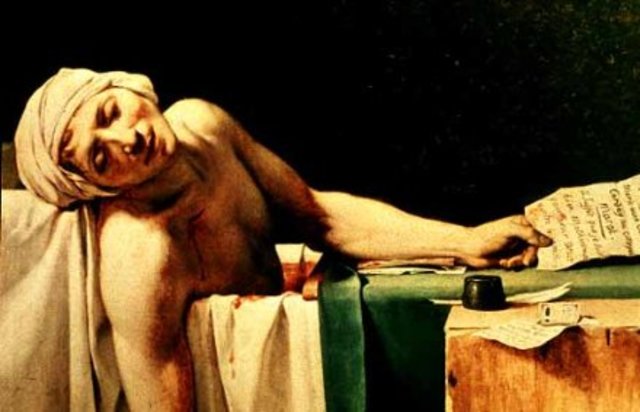 Jean-Paul Marat assassinated
