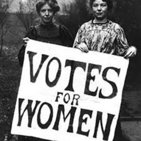 women get the right to vote