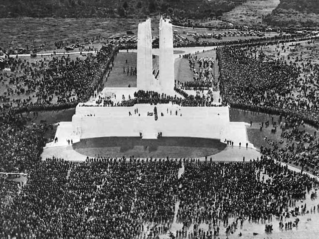 Vimy Memorial Dedicated