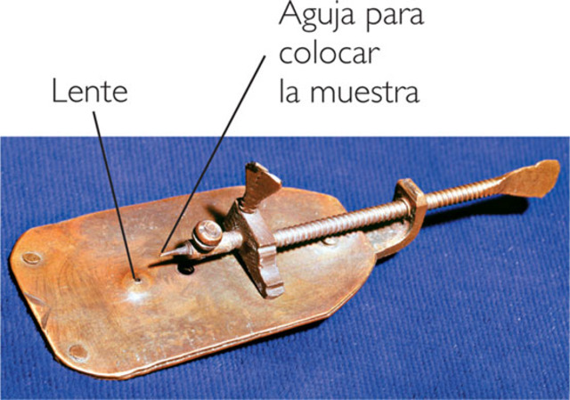 Antonie van Leeuwenhoek primer microscopi amb el que es va observar globuls de sang