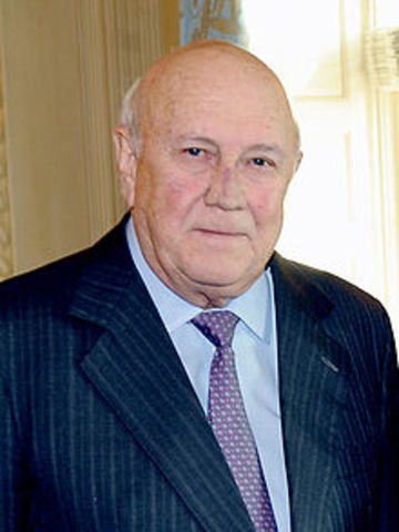 Met Botha's successor, F.W. de Klerk