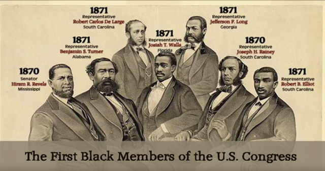 Joseph H. Rainey becomes the first black member of the House of Representatives