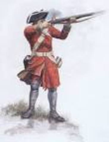 British soldiers came