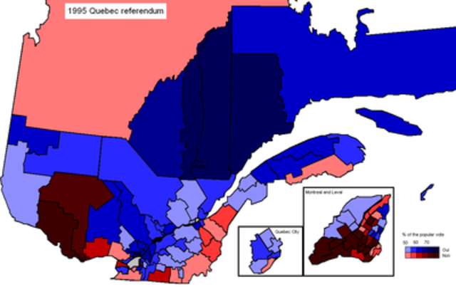 Referendum on an independent Quebec (round 1)