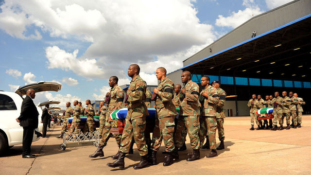 Nine South African National Defence Force Soldiers Are Accidentally Killed