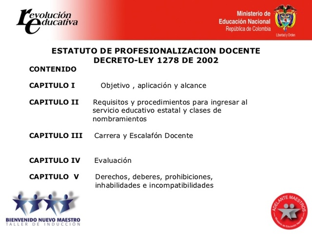 Decreto 1278 del 19 de junio del 2002