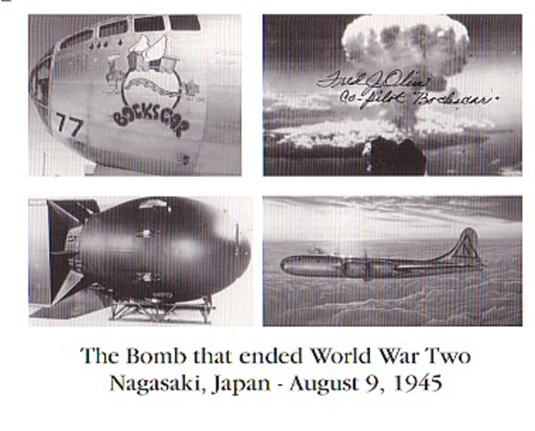 Fat Man Dropped over Nagasaki