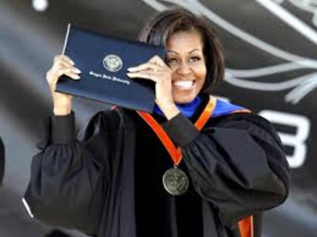 Michelle Graduates from Harvard
