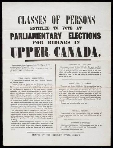Political parties in Upper Canada