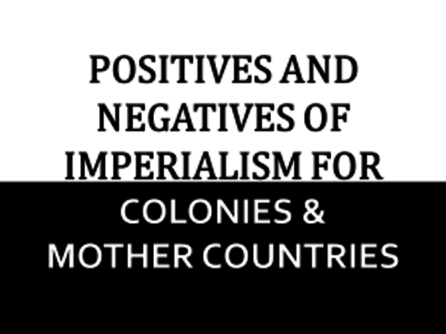 Power relations between the colony and the mother country: