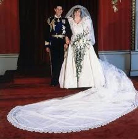 Princess Diana's wedding to Pince charles