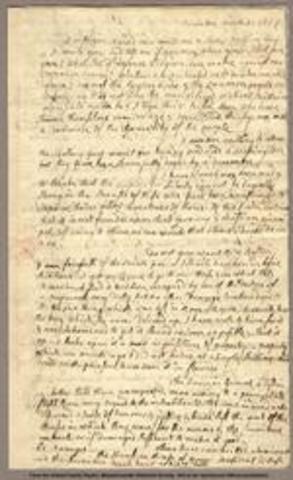 Letter from Abigail Adams to John Adams
