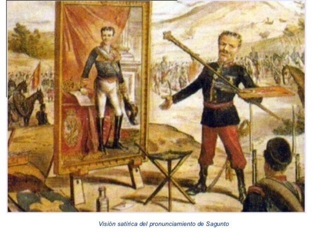 Pronunciamiento del General Martínez Campos. Proclamación de Alfonso XII como rey de España. Restauración de los Borbones.