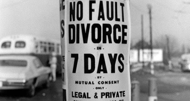 " No Fault " divorce laws