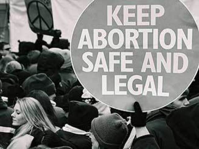 Woman's right to safe and legal abortion