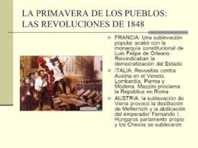 Primavera de los pueblos: Francia y Austria