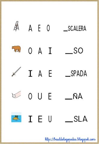 Ejercicios de conciencia fonológica y escritura